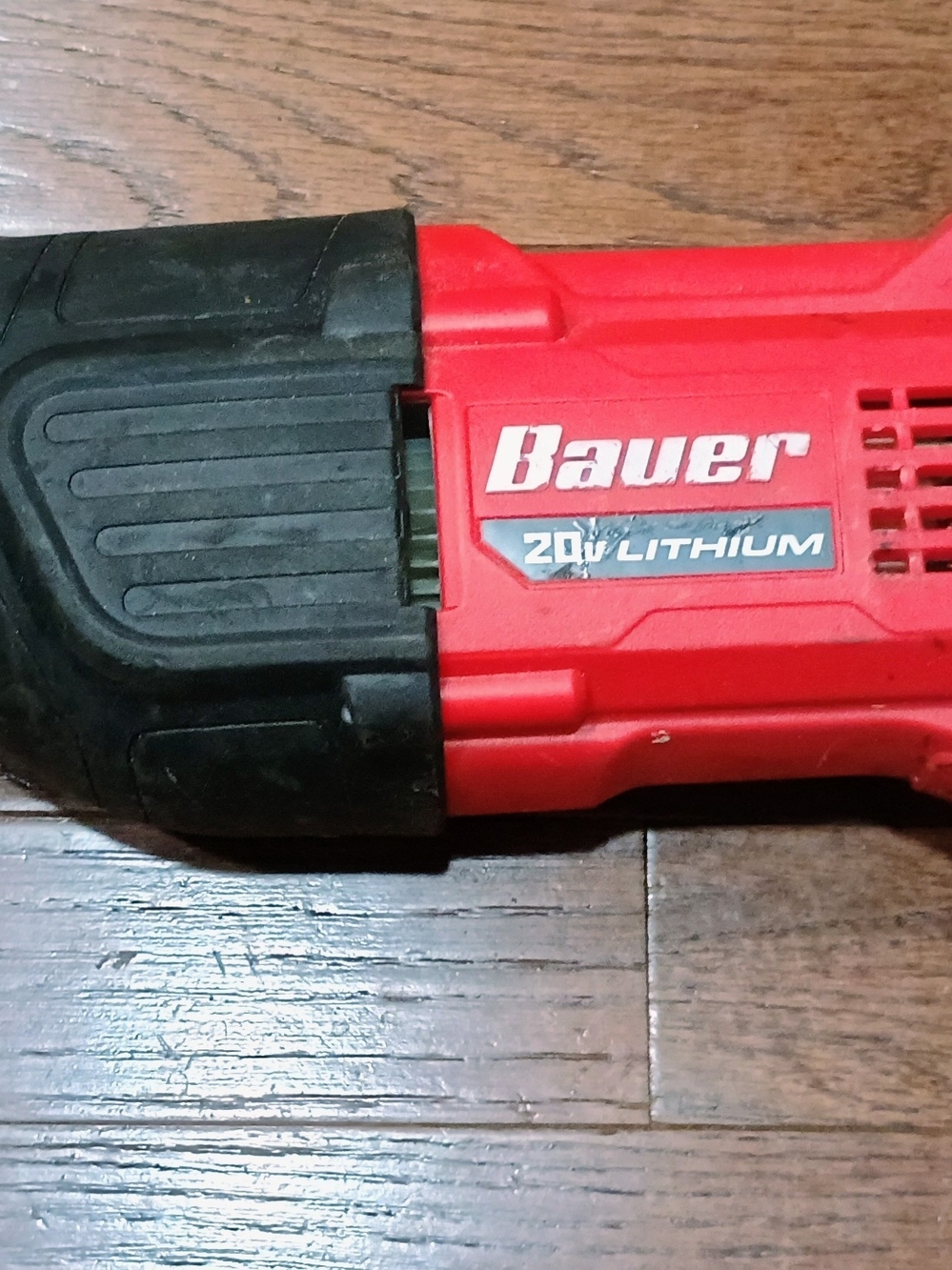 Bauer 20V Lithium Cordless Reciprocating Saw Power Tool - Red/Black